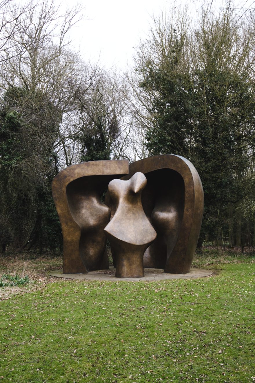 Henry Moore Studios and Gardens - Aucoot - Large Figure in a Shelter Sculpture