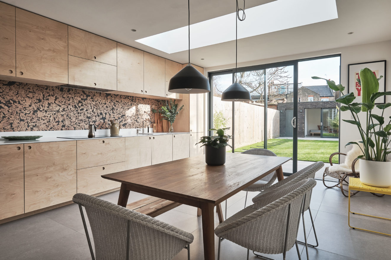 Forest-Road-Aucoot Estate Agents-Period-house-modern-refurbishment - Plywood Kitchen