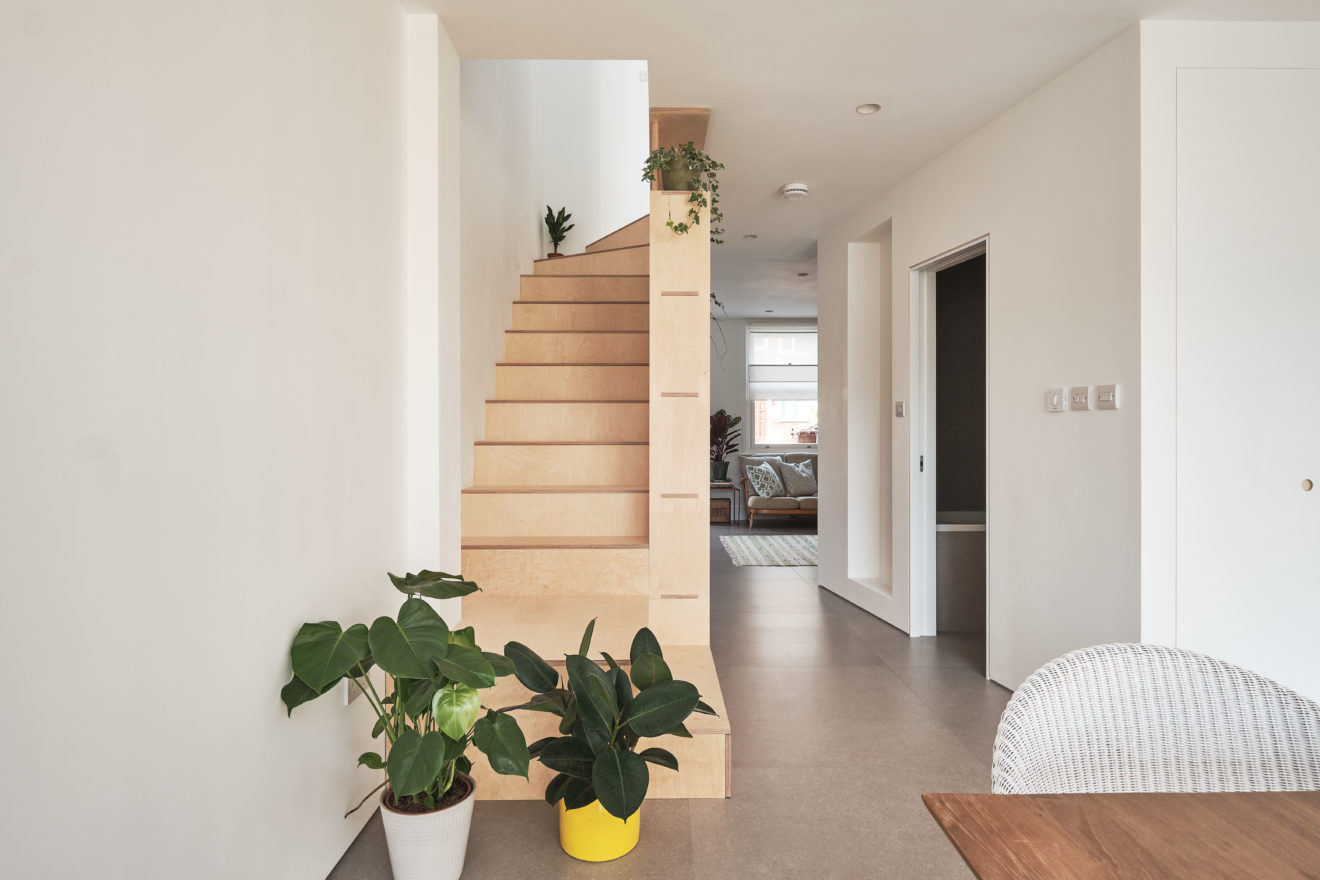 Forest-Road-Aucoot Estate Agents-Period-house-modern-refurbishment - Plywood Staircase