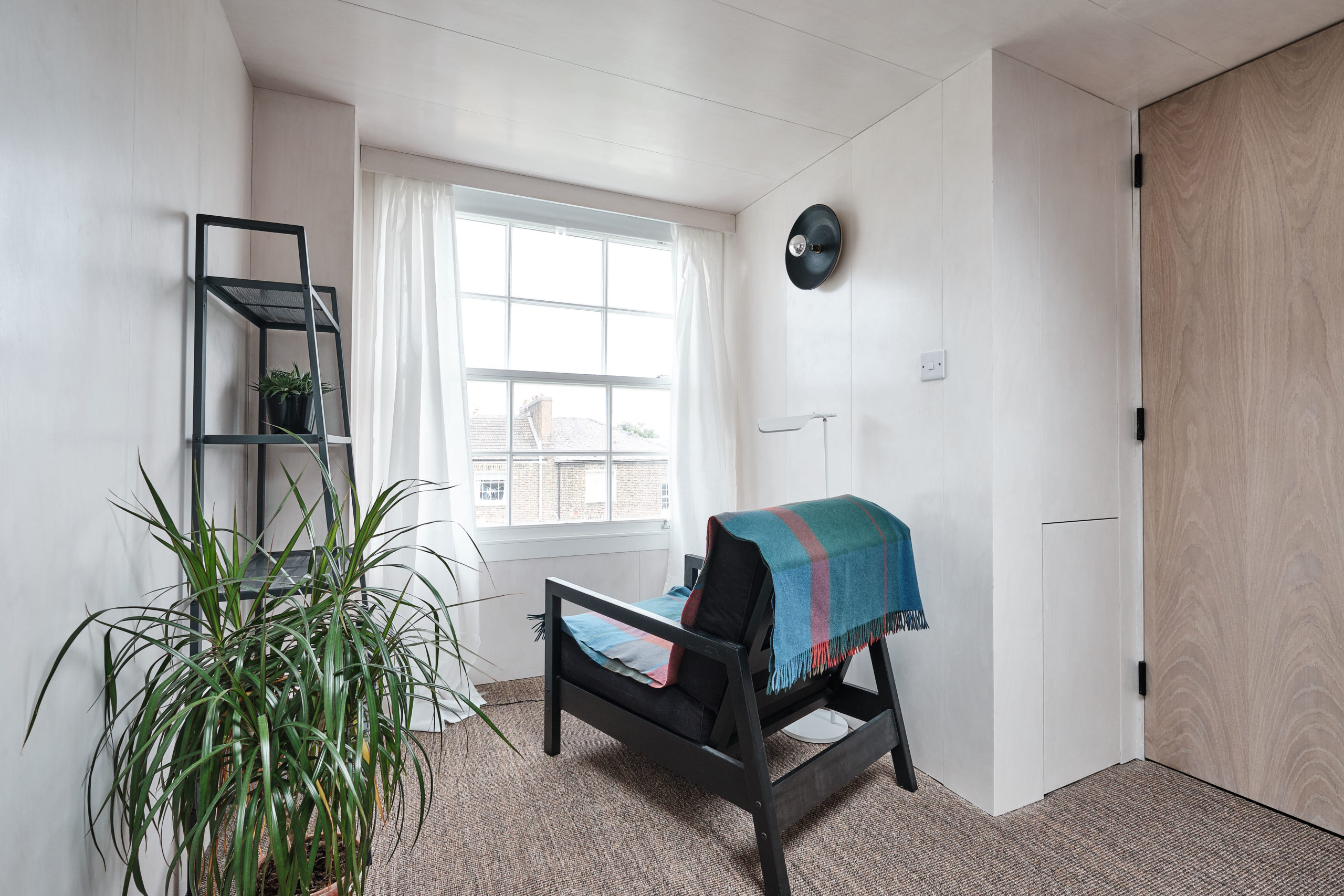 Offord Road - Aucoot - Victorian house flat refurbishment - Ply wood staircase