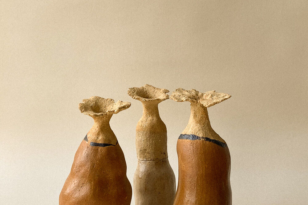 trio-stoneware-vases-shop-mantel-sadie-perry-aucoot-estate-agents