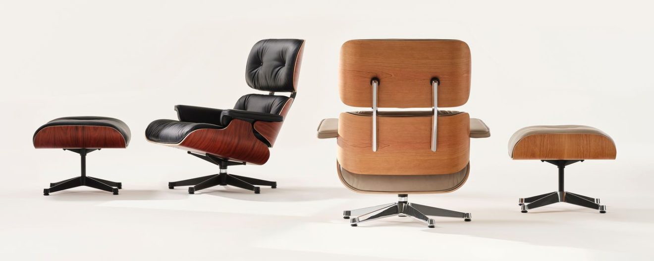 Eames Lounge Chair and Ottoman via Vitra